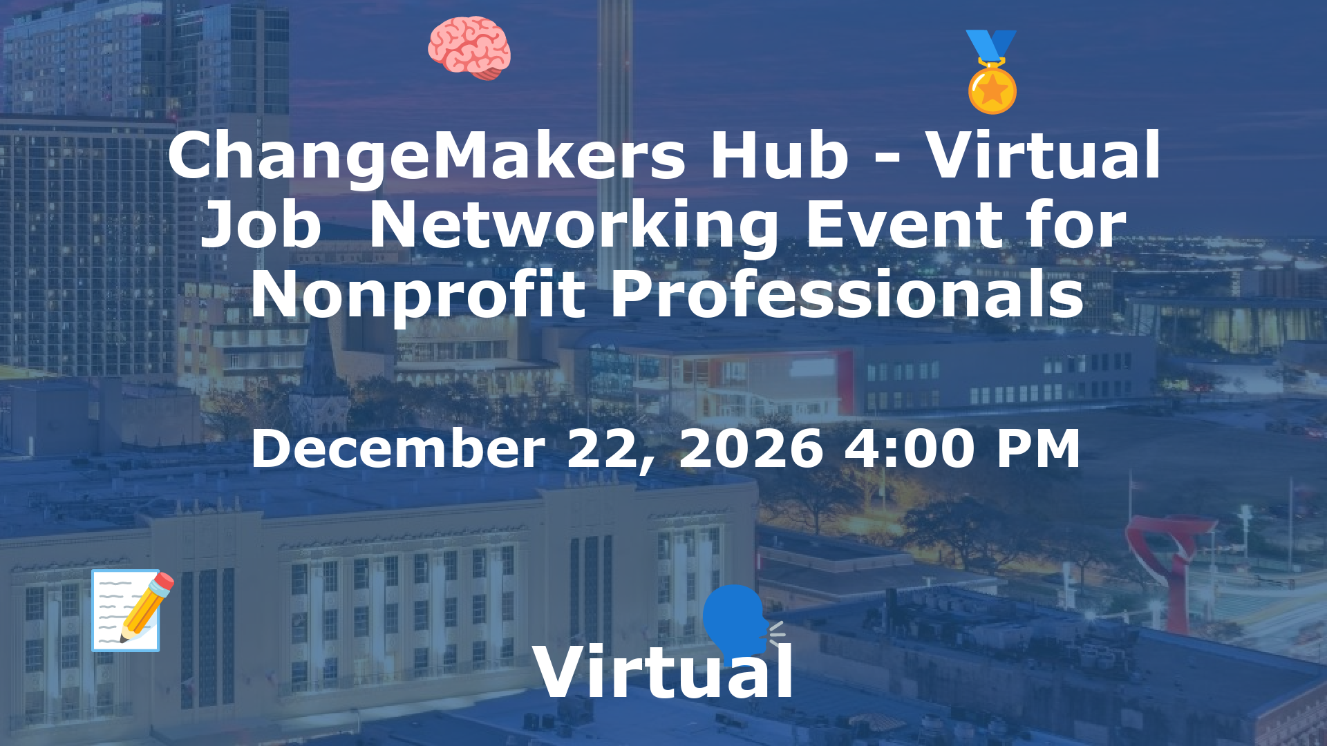 ChangeMakers Hub - Virtual Job  Networking Event for Nonprofit Professionals event image